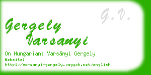 gergely varsanyi business card